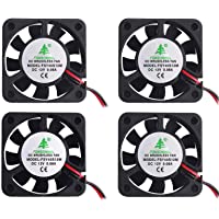 Makerfire 4pcs Impresora 3D Ventilador 12V 0.08A DC Ventilador Mini Quiet 40X40X10mm con 28cm de cable para impresora 3D…